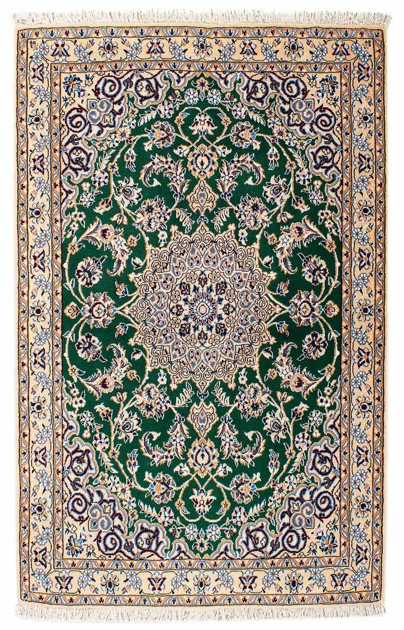 Nain - 9La Teppich 101x148cm - Perserteppich - dunkelgrün