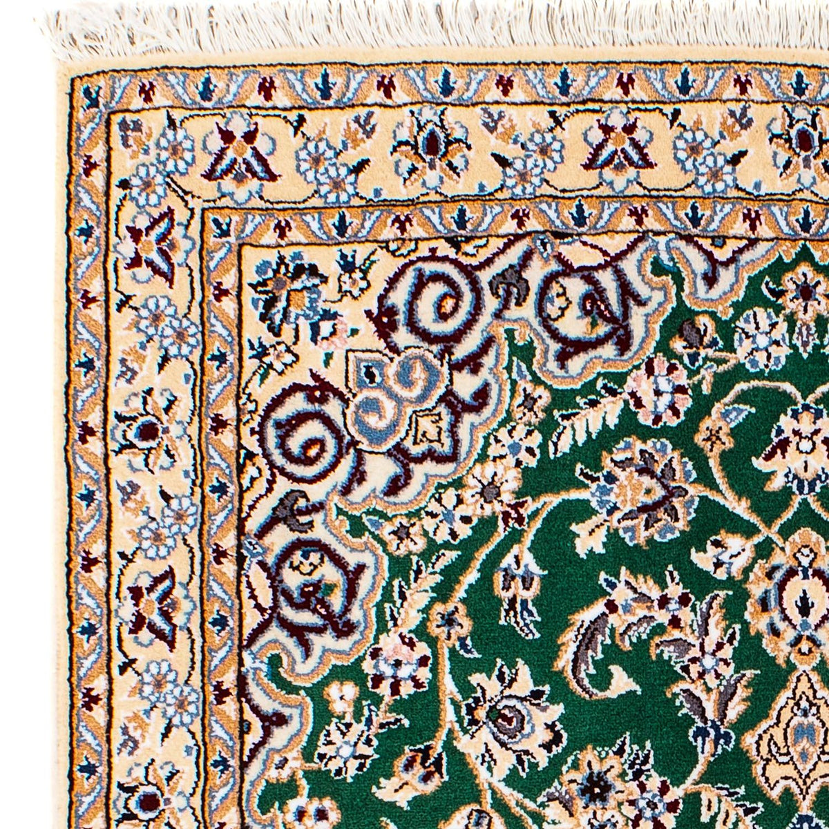 Nain - 9La Teppich 101x148cm - Perserteppich - dunkelgrün