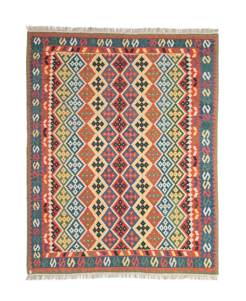Kelim Teppich - Splash 257 x 330 cm - beige