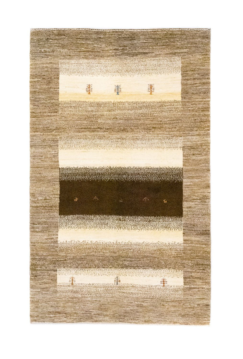 Gabbeh Teppich - Loribaft Perser 115 x 190 cm - beige
