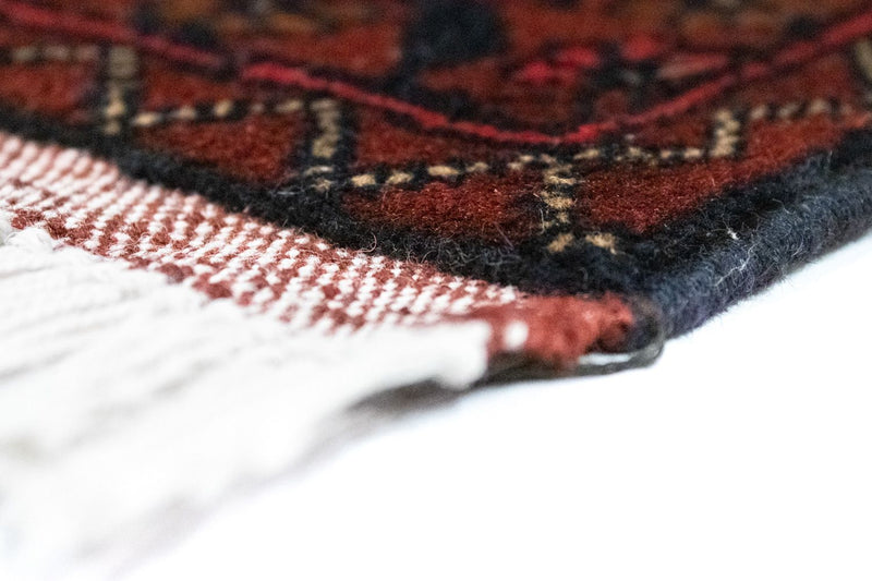 Afghan Teppich - Kunduz 103 x 149 cm - rot