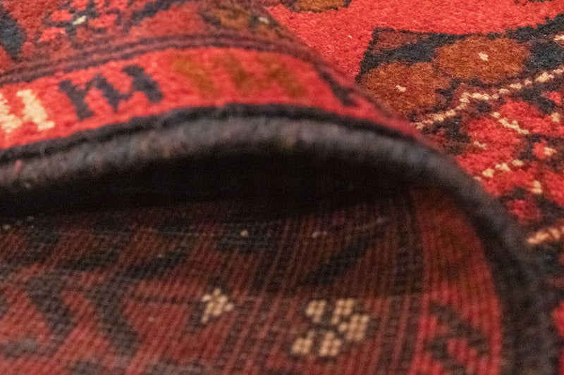 Afghan Teppich - Kunduz 100 x 150 cm - rot