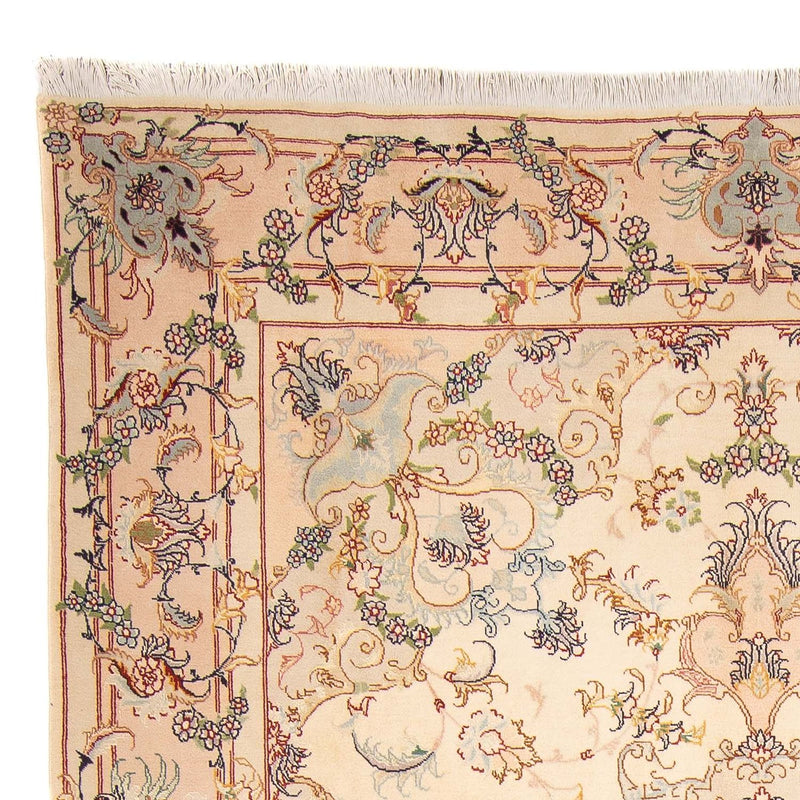 Täbriz - 50 Raj Teppich 205x302cm - Perserteppich - beige