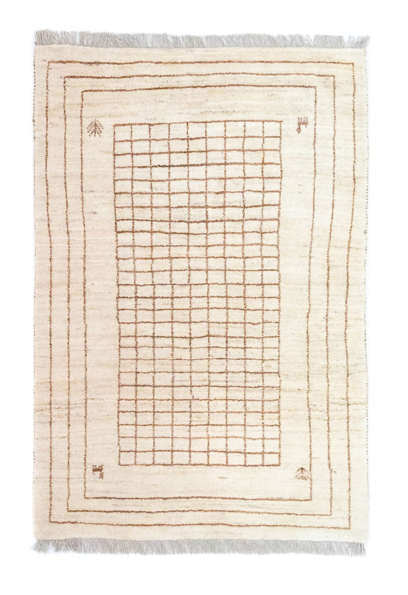 Gabbeh Teppich - Perser 100 x 145 cm - beige