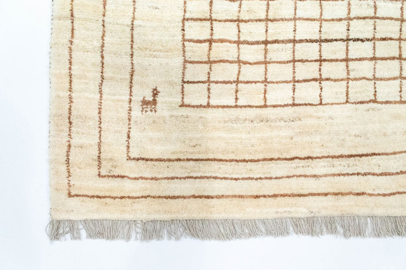 Gabbeh Teppich - Perser 100 x 145 cm - beige