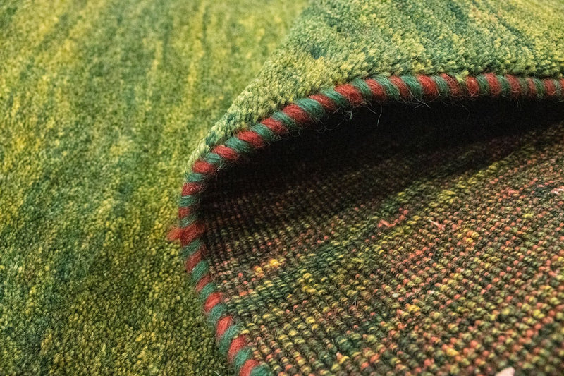 Gabbeh Teppich - Perser 92 x 133 cm - grün