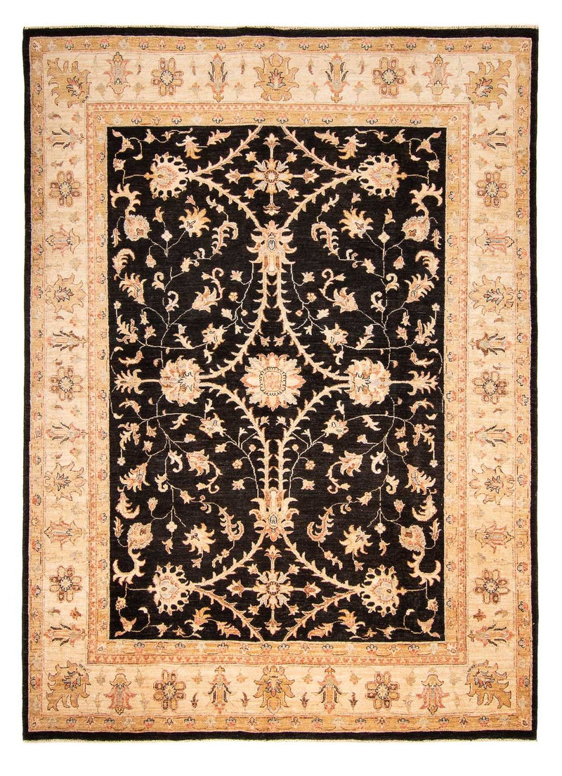 Ziegler Teppich 198x275cm - Orientteppich - dunkelblau