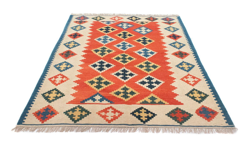 Kelim Fars Teppich 150x196cm - rot