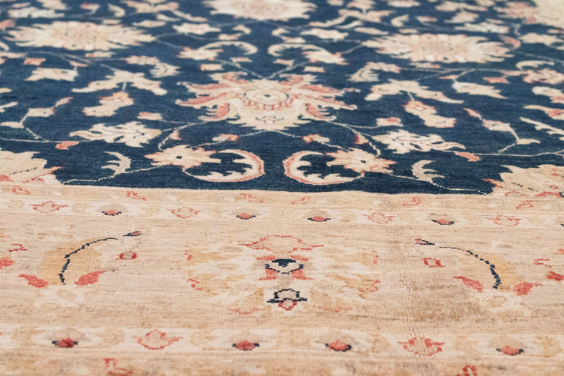 Ziegler Teppich 206 x 290 cm - blau