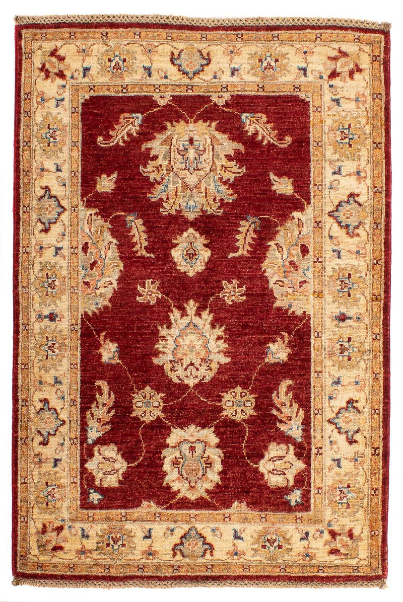 Ziegler Teppich 84 x 119 cm - dunkelrot