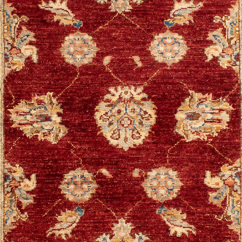 Ziegler Teppich 84x124cm - Orientteppich - dunkelrot