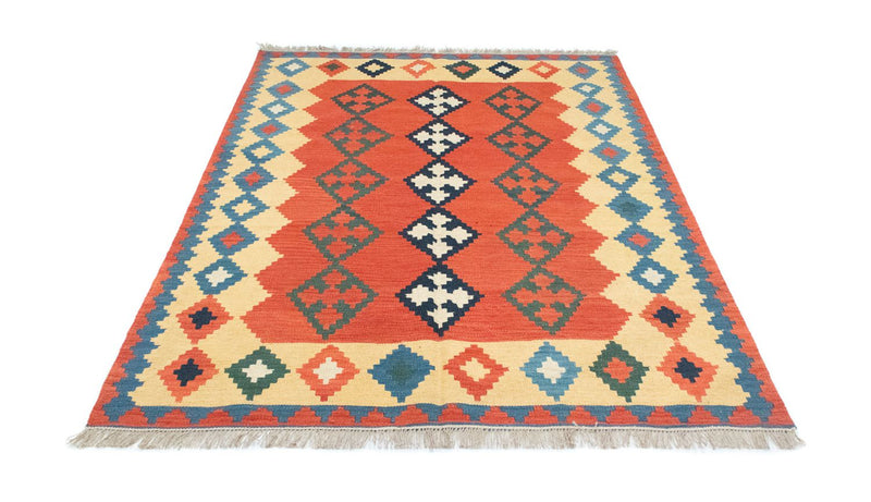 Kelim Fars Teppich 150x200cm - rot
