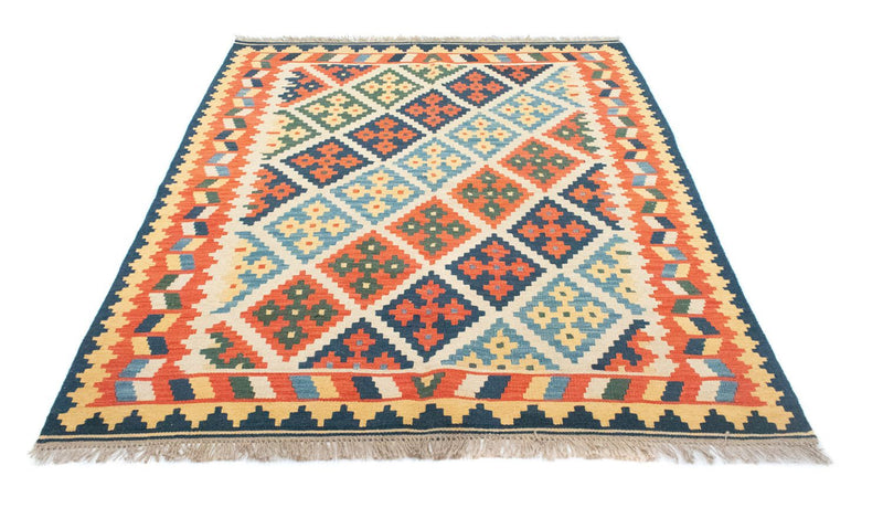 Kelim Teppich - Splash 157 x 205 cm - beige