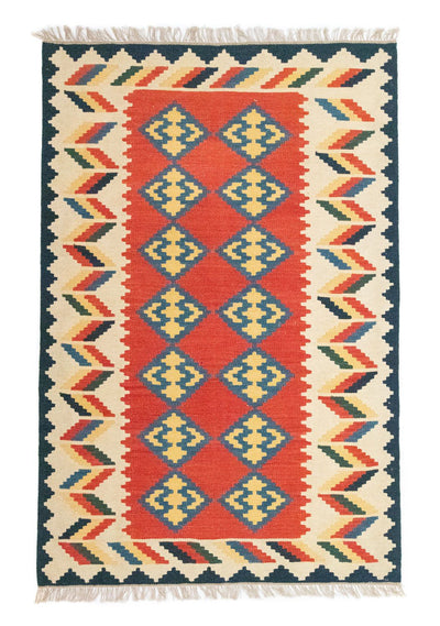 Kelim Fars Teppich 120x180cm - rot