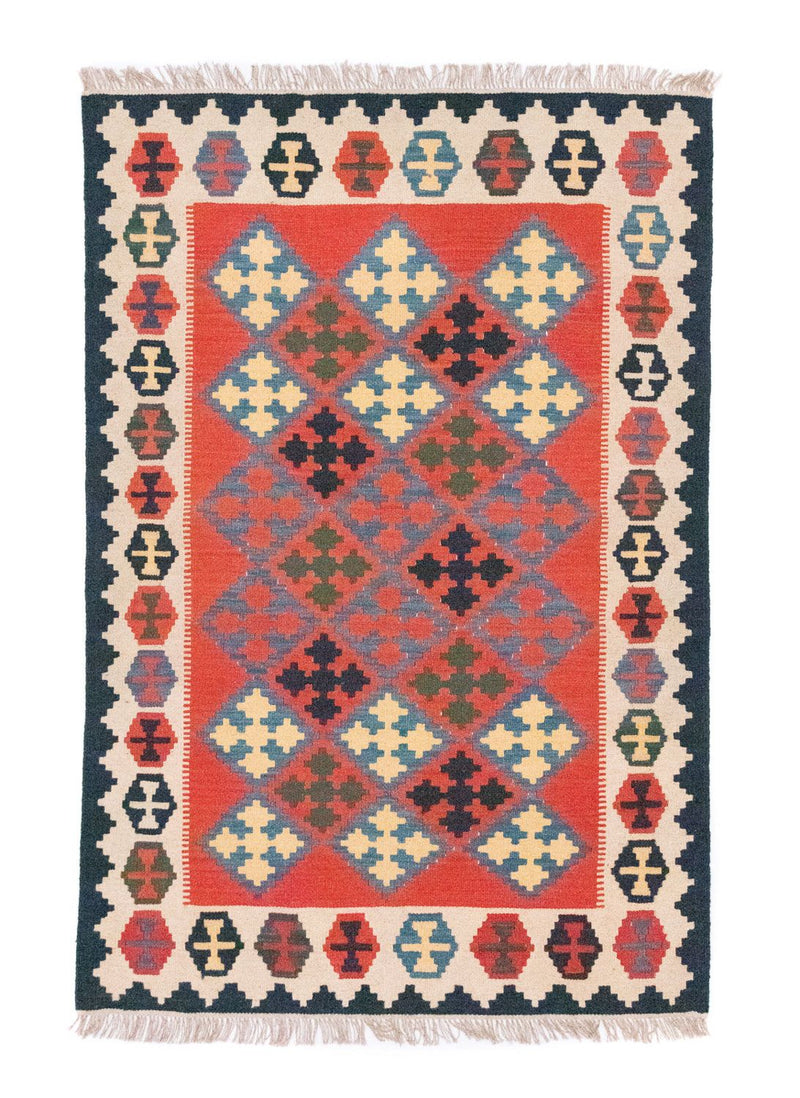 Kelim Fars Teppich 120x180cm - rot