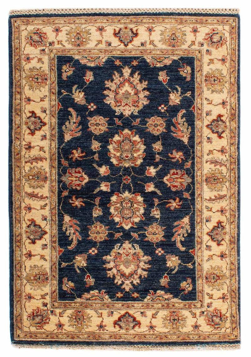Ziegler Teppich 83x122cm - Orientteppich - dunkelblau