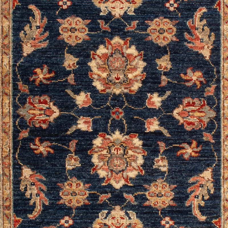 Ziegler Teppich 83x122cm - Orientteppich - dunkelblau