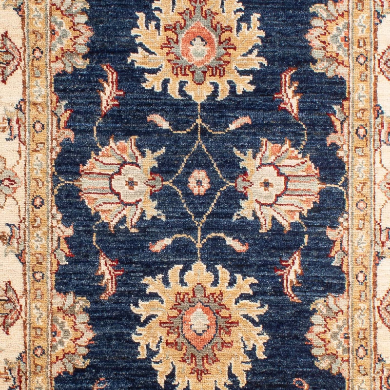 Ziegler Teppich 79x124cm - Orientteppich - dunkelblau