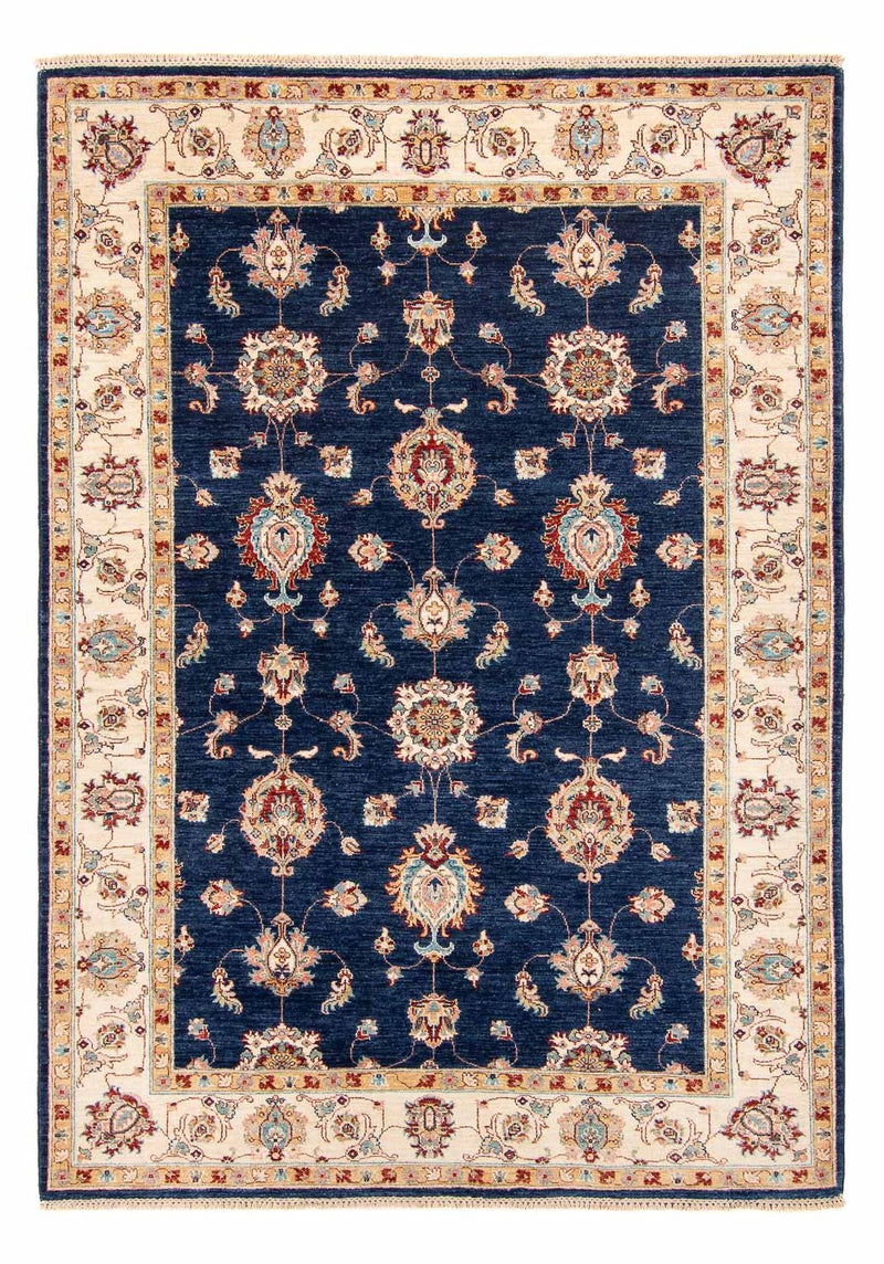 Ziegler Teppich 175x242cm - Orientteppich - dunkelblau