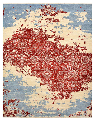 Designer Teppich 246x303cm - mehrfarbig