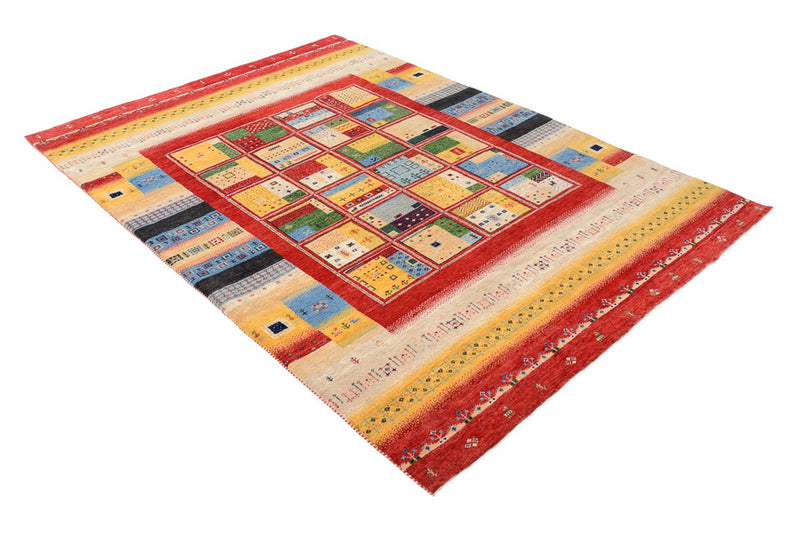 Gabbeh Teppich - Loribaft Indus - 169 x 236 cm - mehrfarbig
