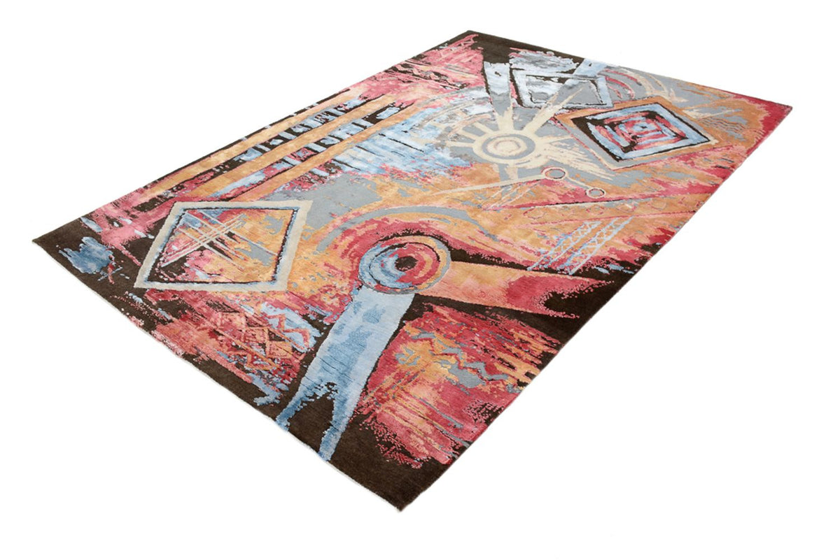 Designer Teppich 171x239cm - mehrfarbig