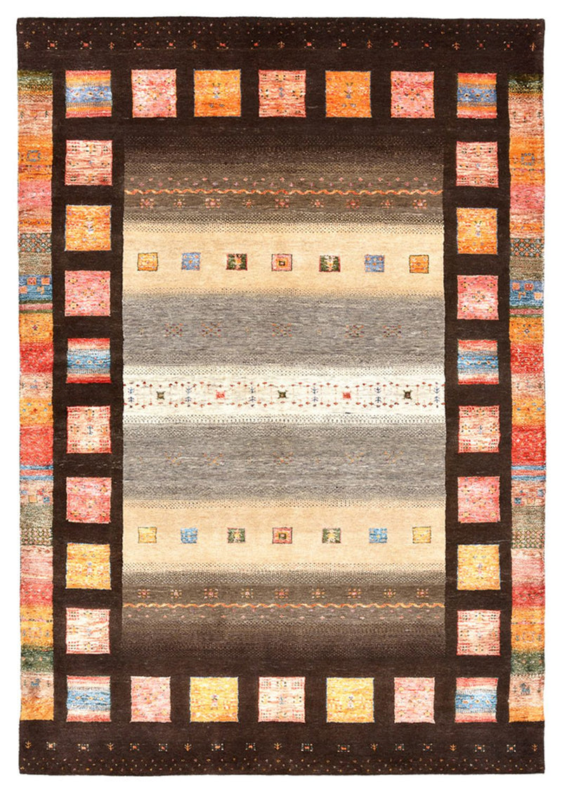 Gabbeh Teppich - Loribaft Indus - 174 x 249 cm - mehrfarbig