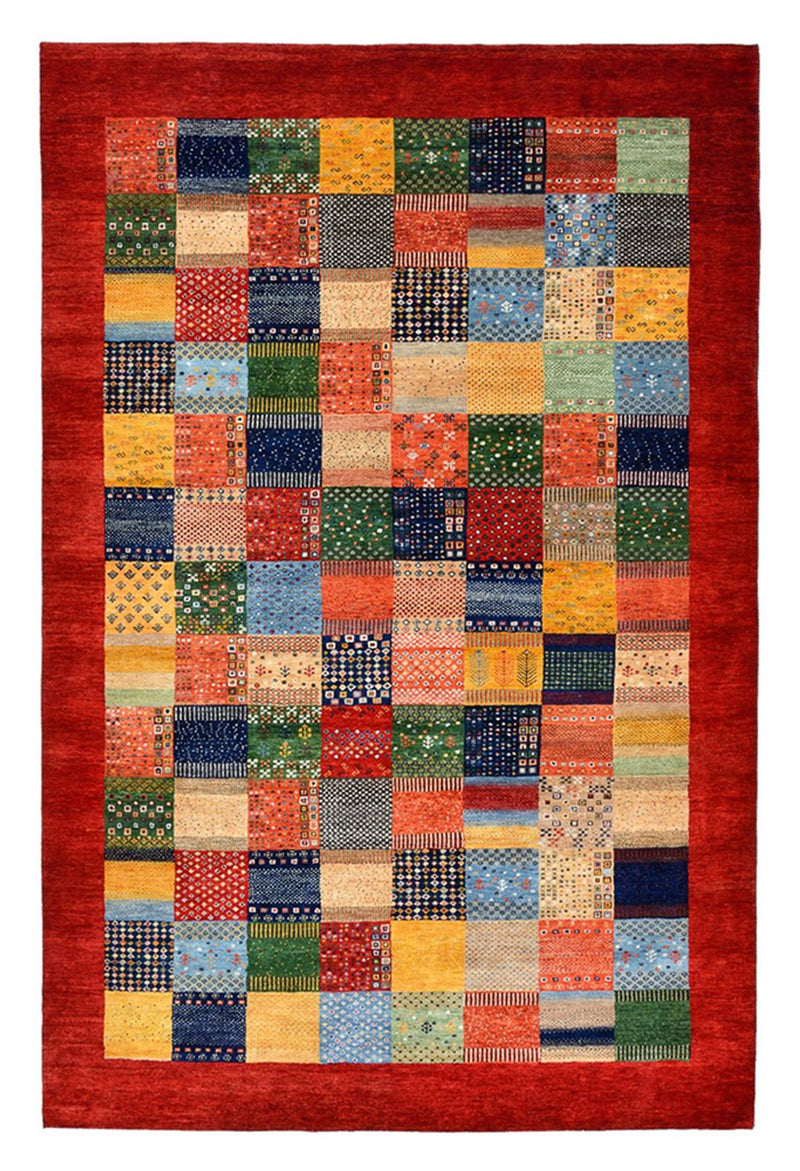 Gabbeh Teppich - Loribaft Indus - 200 x 302 cm - mehrfarbig