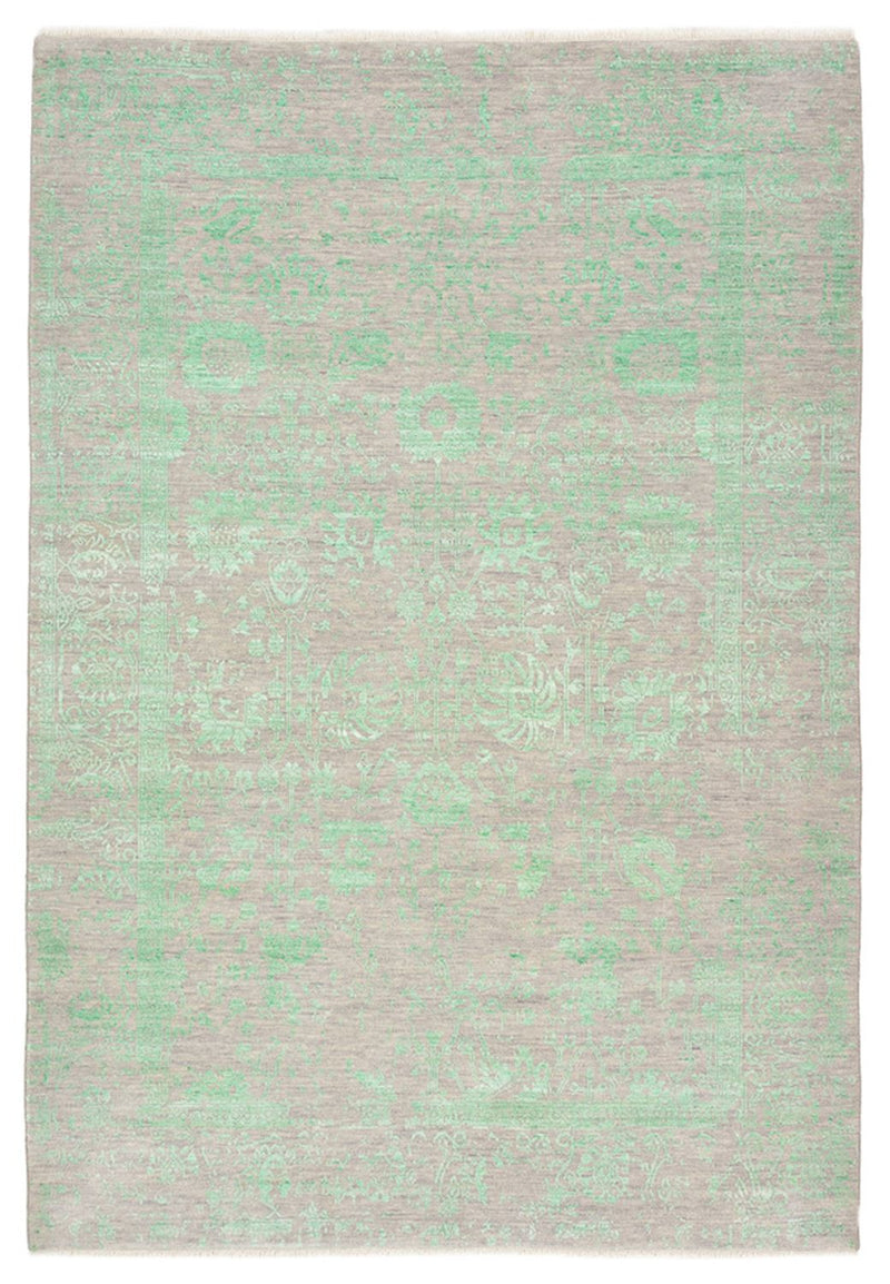 Designer Teppich 171x244cm - hellgrün