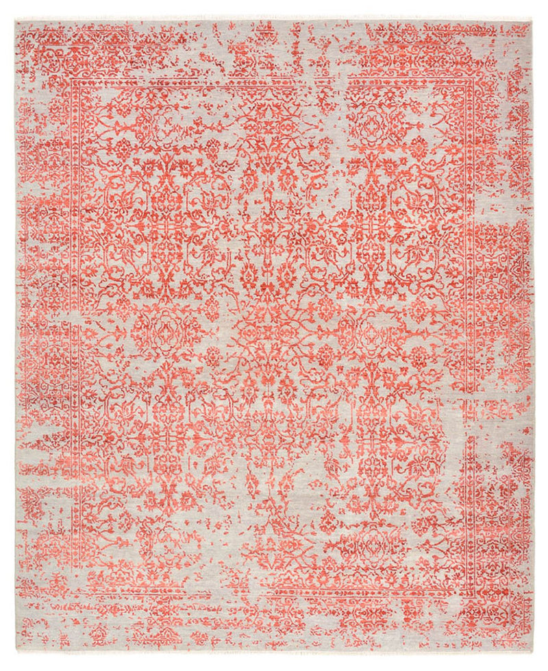 Designer Teppich - 245 x 297 cm - hellrot