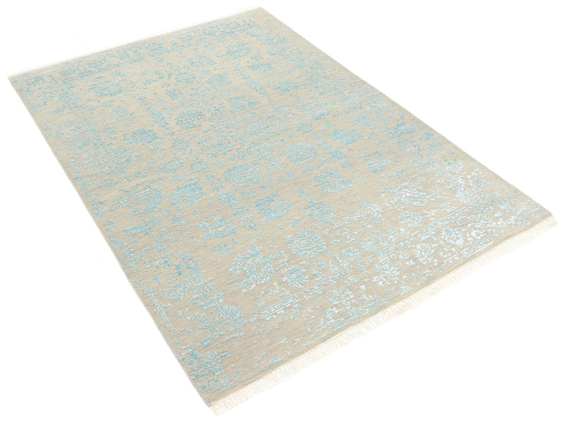 Designer Teppich - 124 x 177 cm - hellgrau
