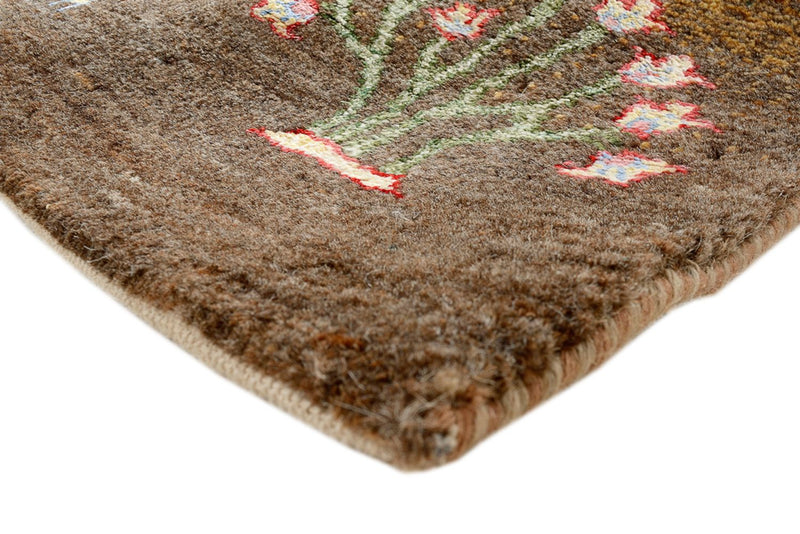 Indo Loribaft Teppich 174x244cm - Wollteppich - mehrfarbig