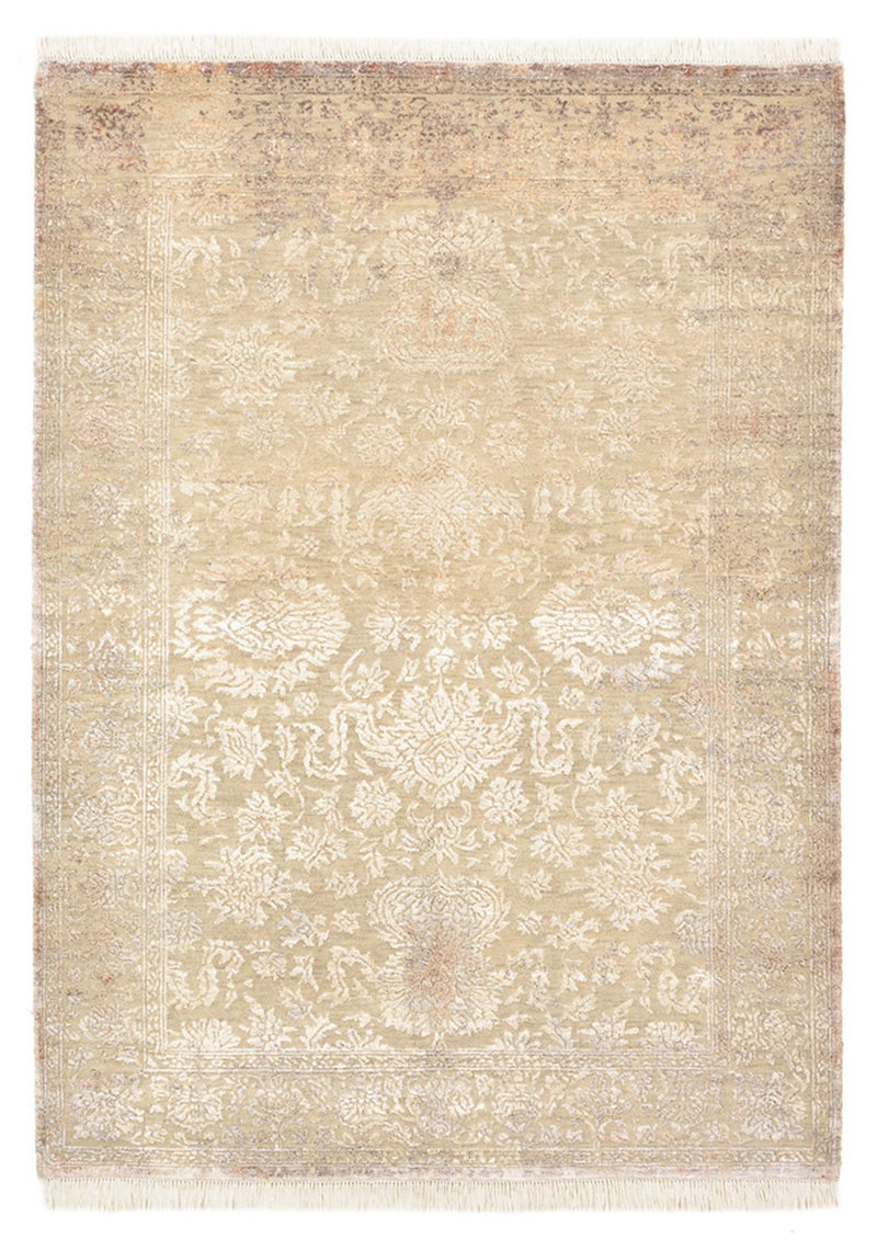 Designer Teppich - 131 x 179 cm - hellbeige
