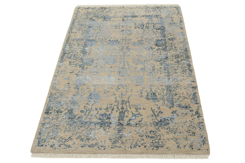 Designer Teppich - 95 x 149 cm - hellbeige