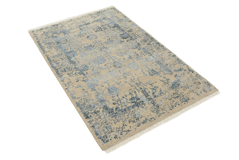 Designer Teppich - 95 x 149 cm - hellbeige