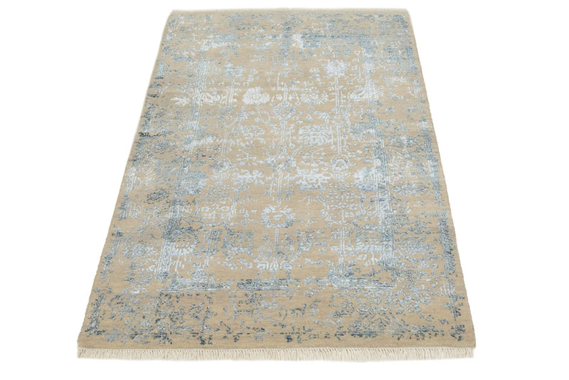 Designer Teppich - 95 x 149 cm - hellbeige