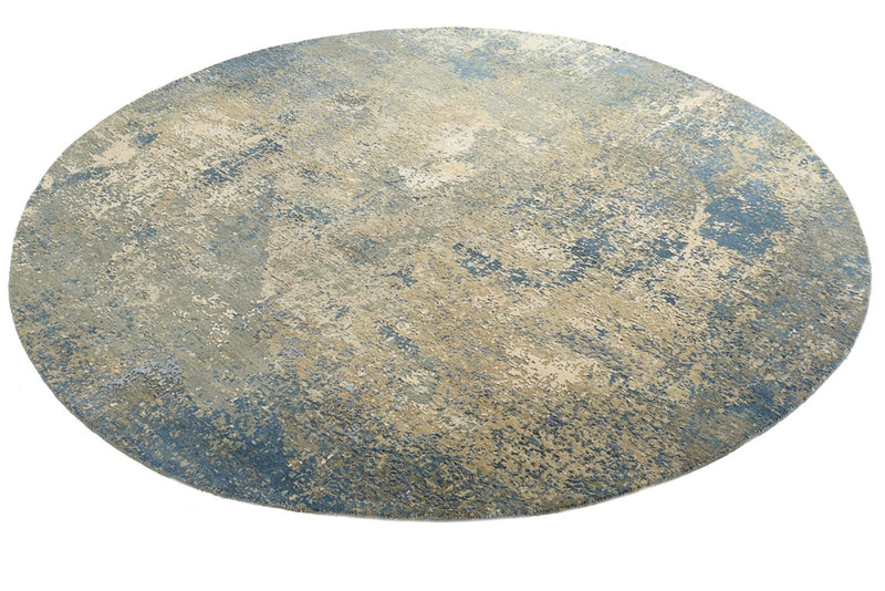Designer Teppich rund  - 199 x 201 cm - sand