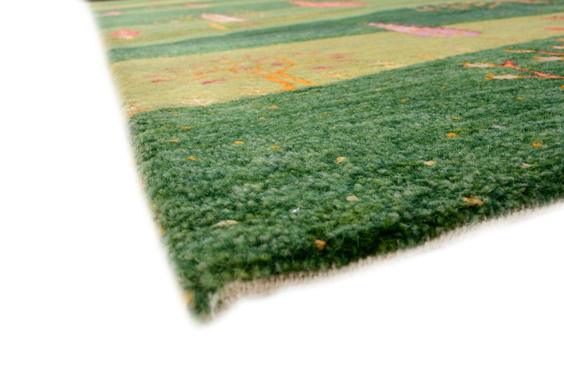 Gabbeh Teppich - Loribaft Indus - 172 x 247 cm - grün