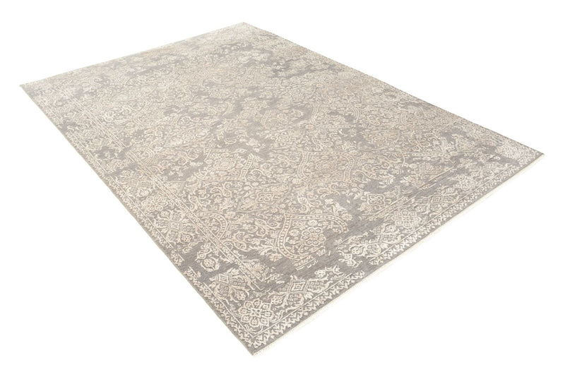 Designer Teppich - 172 x 241 cm - hellgrau