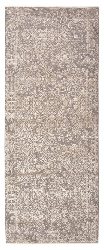 Designer Teppich 122x304cm - grau