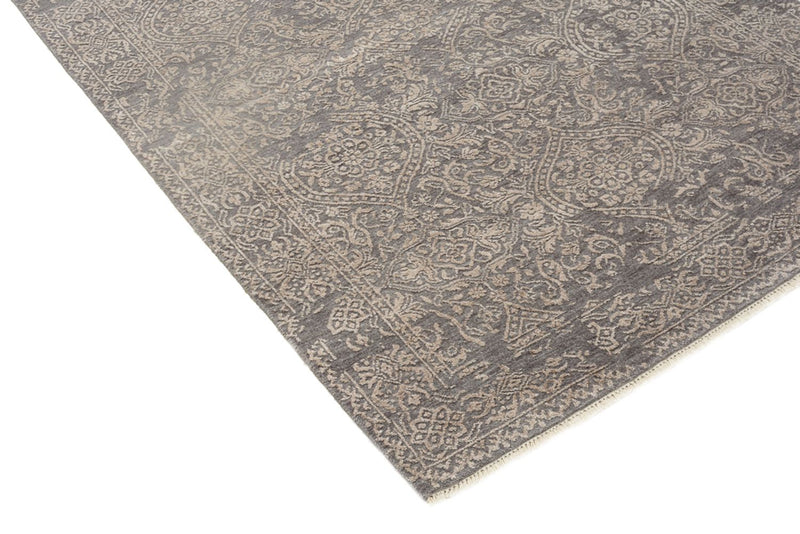 Designer Teppich 122x304cm - grau