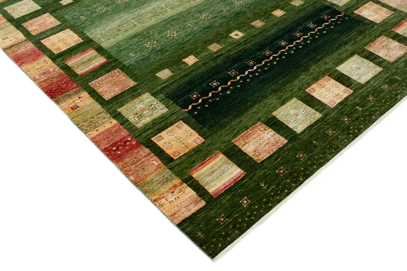 Gabbeh Teppich - Loribaft Indus - 178 x 245 cm - grün