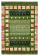 Gabbeh Teppich - Loribaft Indus - 106 x 154 cm - grün