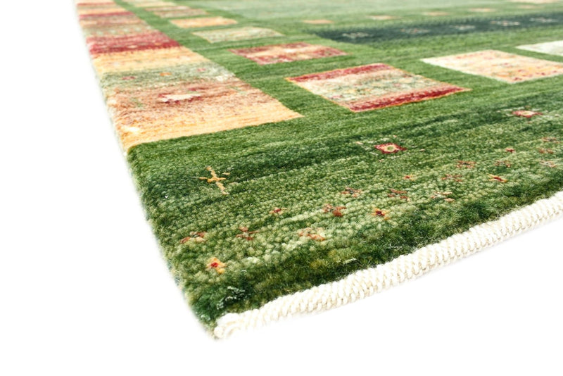 Gabbeh Teppich - Loribaft Indus - 106 x 154 cm - grün
