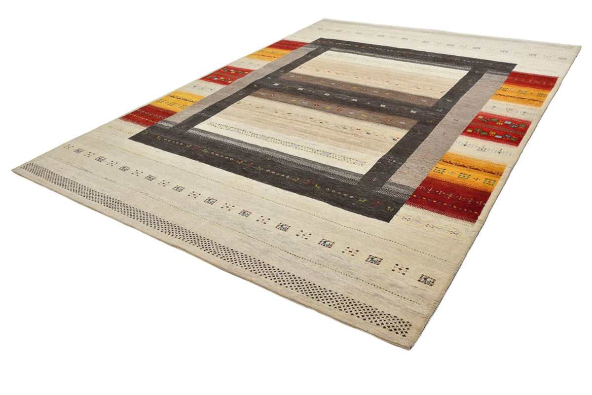 Gabbeh Teppich - Loribaft Indus - 254 x 347 cm - hellbeige