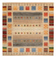 Gabbeh Teppich - Loribaft Indus quadratisch  - 250 x 256 cm - hellbeige