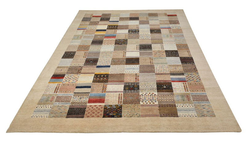 Gabbeh Teppich - Loribaft Indus - 248 x 348 cm - dunkelbeige
