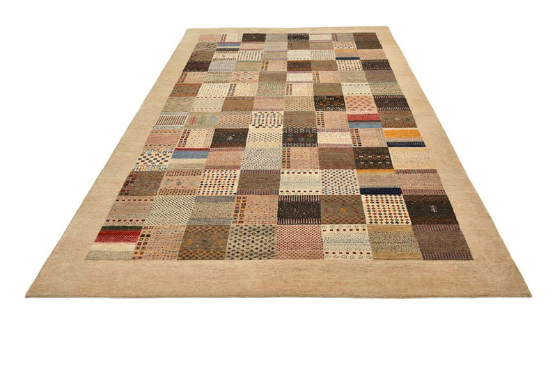 Gabbeh Teppich - Loribaft Indus - 200 x 308 cm - dunkelbeige