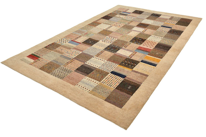 Gabbeh Teppich - Loribaft Indus - 200 x 308 cm - dunkelbeige
