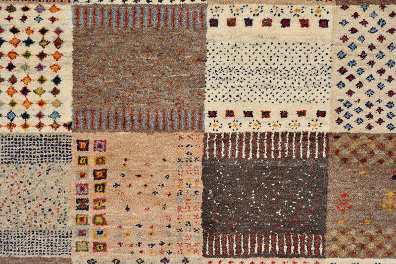 Gabbeh Teppich - Loribaft Indus - 200 x 308 cm - dunkelbeige